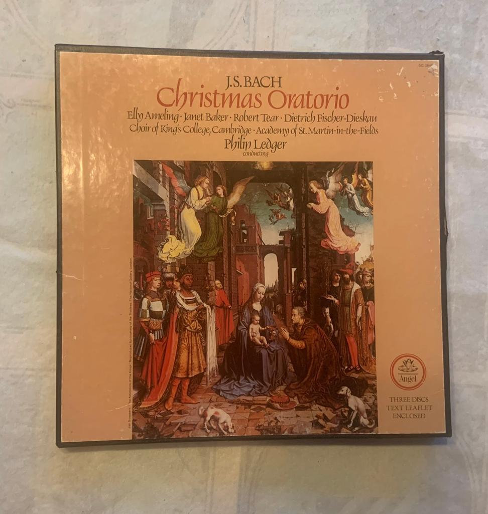 Christmas Oratorio J. S. Bach 12" LP Box Set 3x LP's + boek, Cd's en Dvd's, Vinyl | Klassiek, Zo goed als nieuw, Boxset, 12 inch