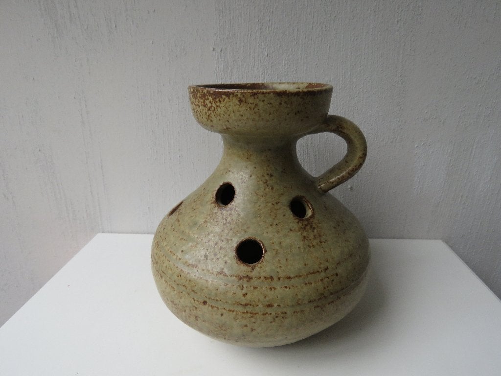 Vase à fleurs grises en piqué, Antiquités & Art, Enlèvement ou Envoi