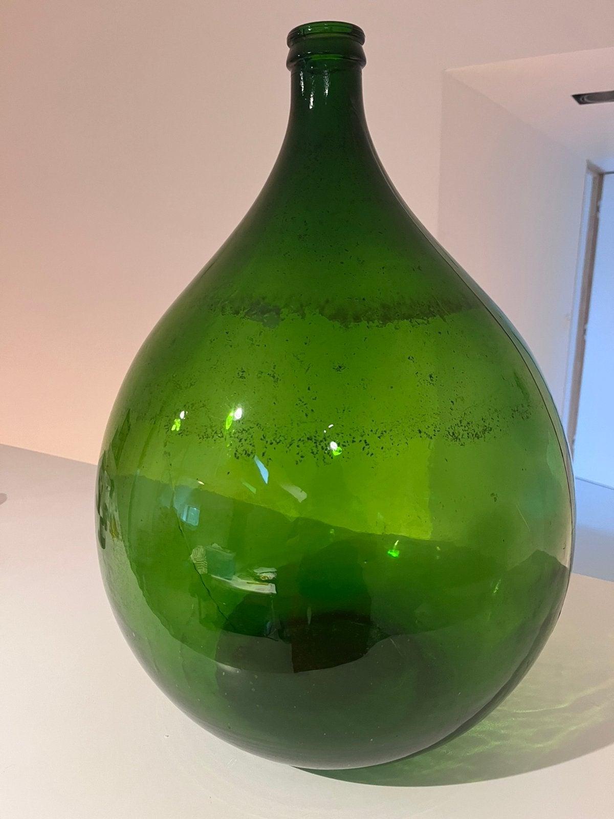 Originele dame Jeanne, Maison & Meubles, Accessoires pour la Maison | Vases, Verre, Utilisé, 55 cm, Vert
