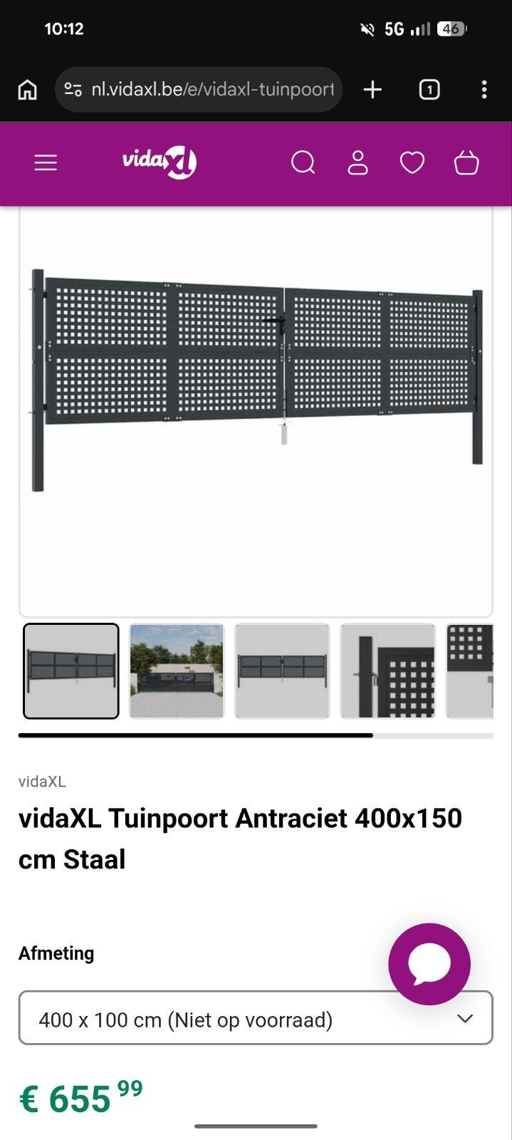 Tuinpoort, Ophalen