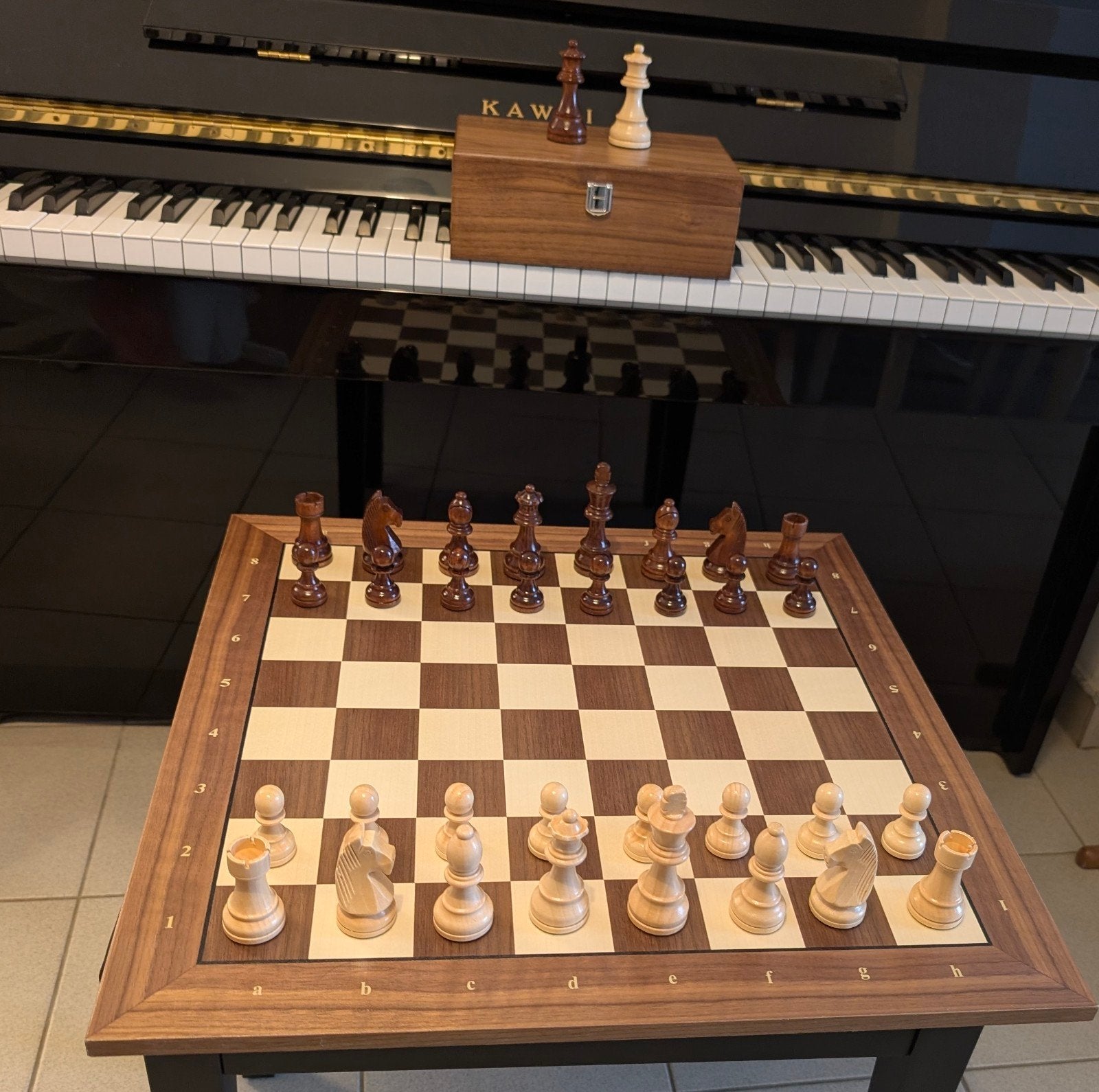 Jeu d'Échecs Premium 53 cm 2,8 kg – Pièces Main 9,5 cm 1kg, Enlèvement, Neuf