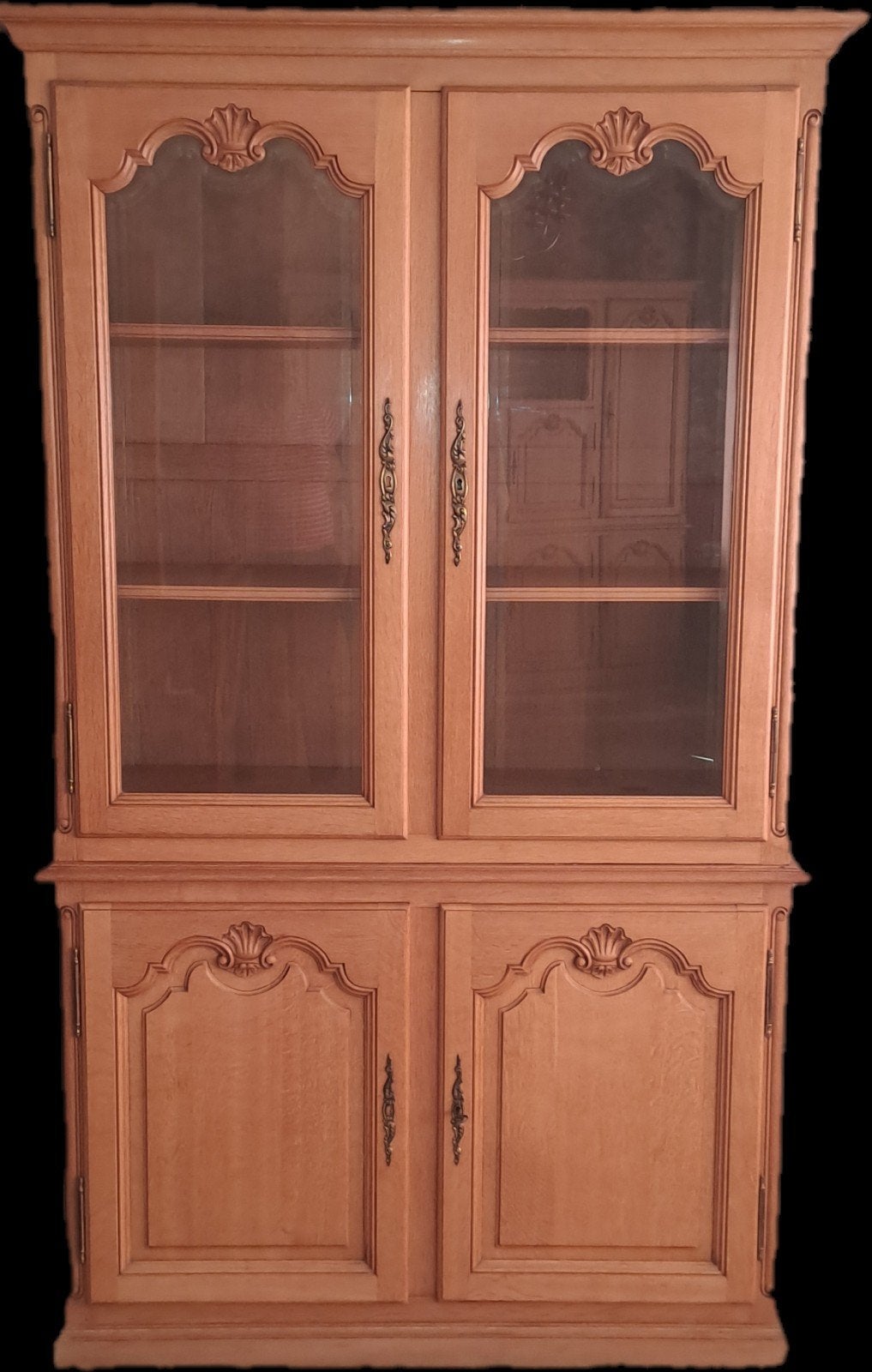 Bibliothèque ou vaisselier en bois plein, Enlèvement, Chêne