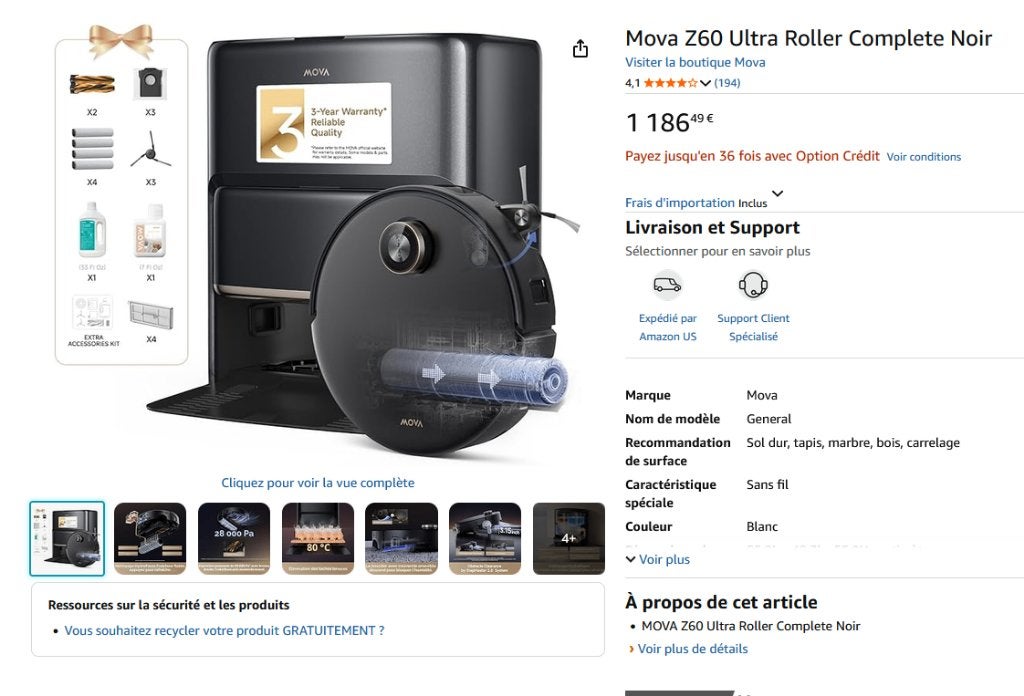 NIEUWE MOVA Z60 UltraRoller robotstofzuiger en schrobmachine, Elektronische apparatuur, Stofzuigers, Ophalen, Nieuw, Robotstofzuiger