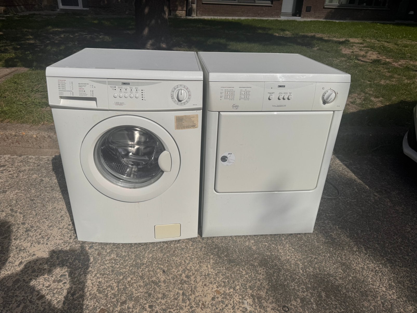Wasmachine en droogkast ZANUSSI, Elektronische apparatuur, Wasmachines, Ophalen, Zo goed als nieuw