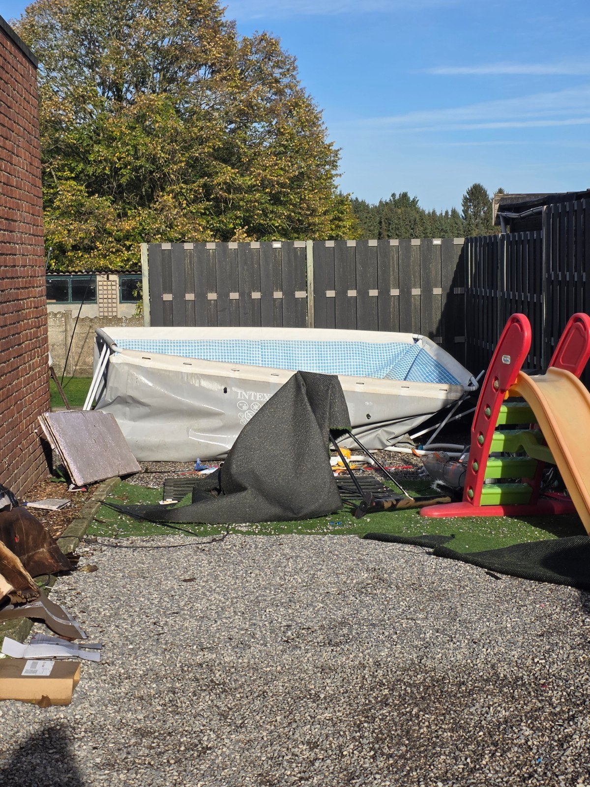 piscine 4x2m a donner dans l'état, Caravanes & Camping, Enlèvement