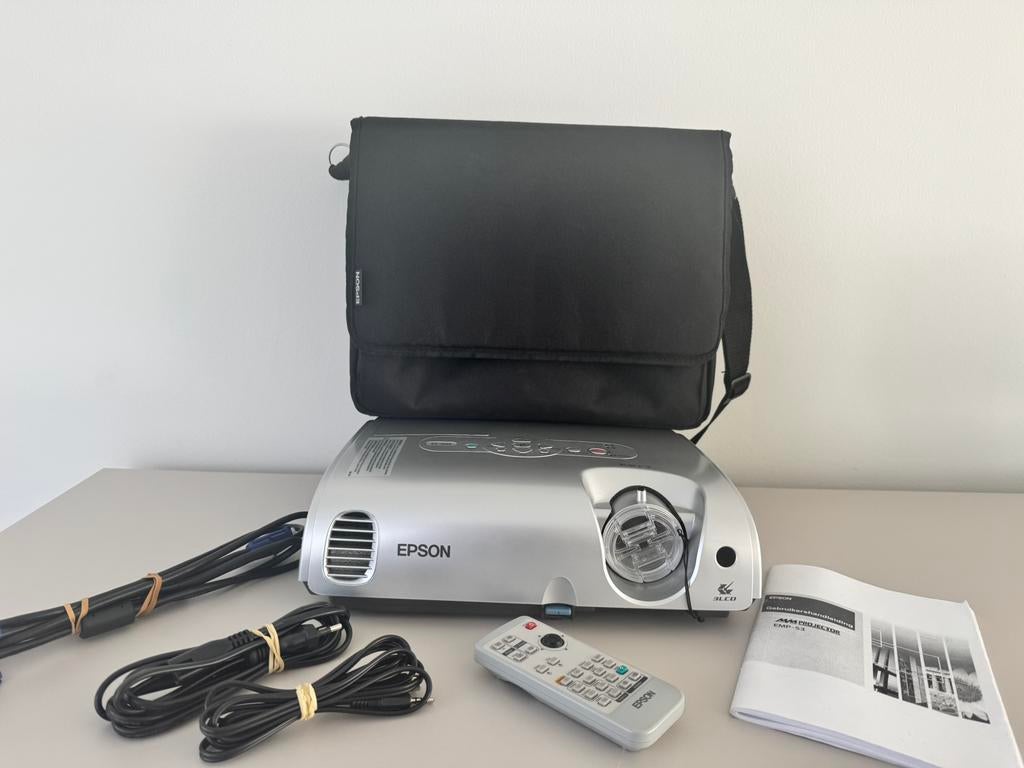 Epson EMP-S3 Beamer / Projector met draagtas en handleiding, Audio, Tv en Foto, Beamers, Ophalen, Gebruikt, Epson