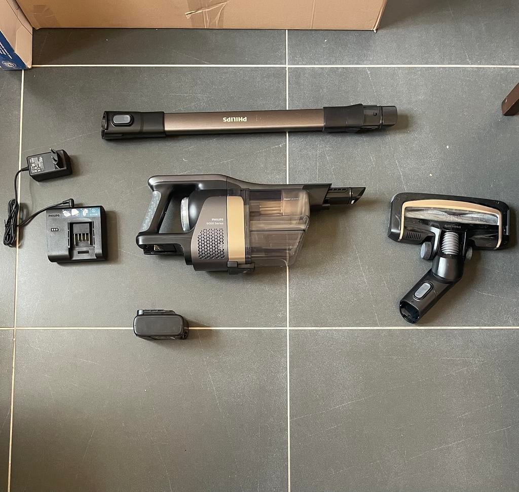 Philips 9000 Series Cordless Vacuum - PowerCyclone 12, Elektronische apparatuur, Stofzuigers, Ophalen of Verzenden, Zo goed als nieuw