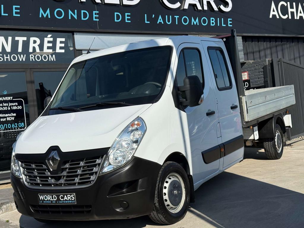 Renault Master 2.3dCi TVAC*BTWIN DOUBLE CAB 7PLACES BENNE GA, Voorwielaandrijving, 186 g/km, Stof, Gebruikt