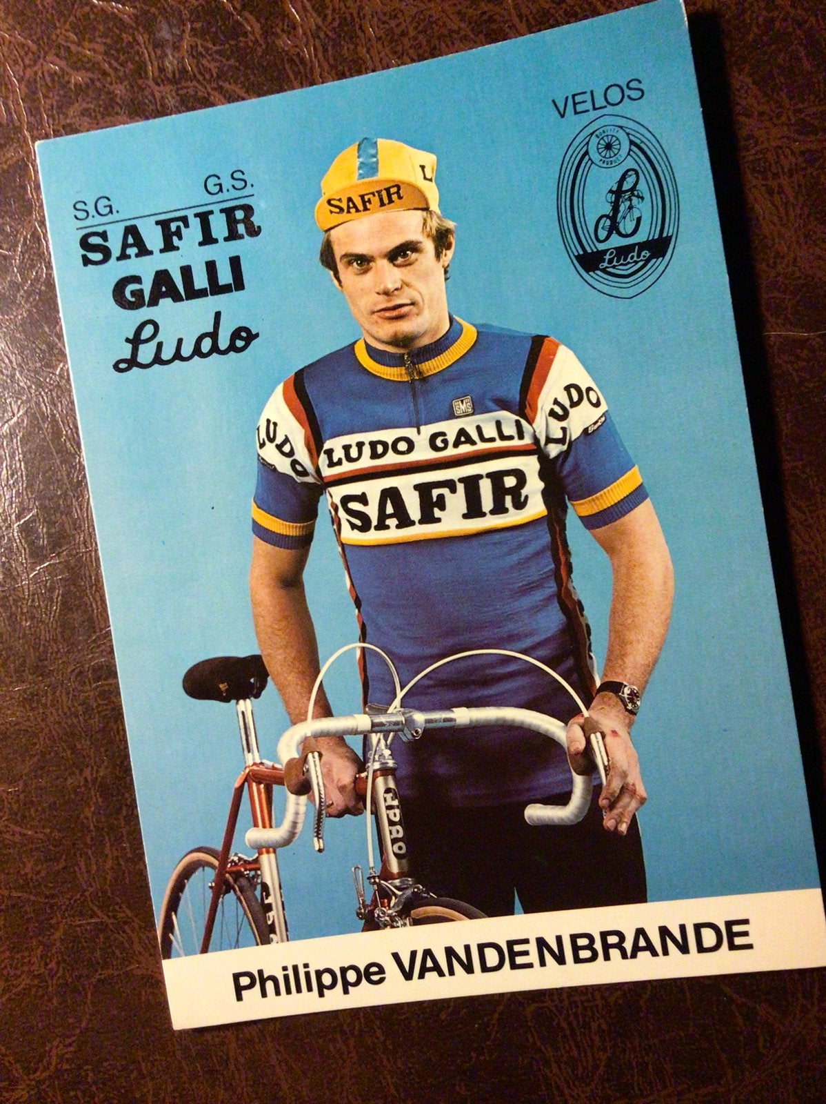 Wielerkaart team safir ludo philippe vandenbrande, Enlèvement ou Envoi, Comme neuf