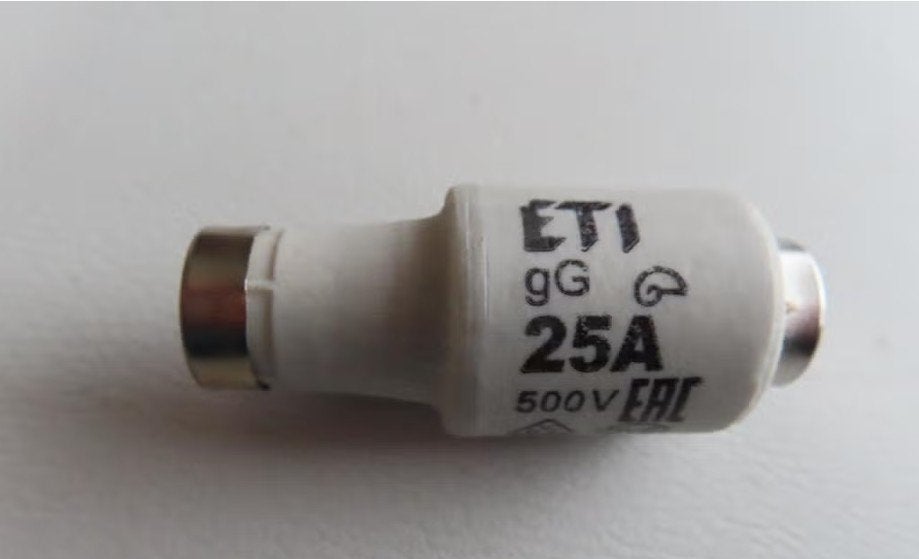 Zekering ETI Dll 25A 500V Art. 002312407, Doe-het-zelf en Bouw, Ophalen of Verzenden, Nieuw, Overige typen