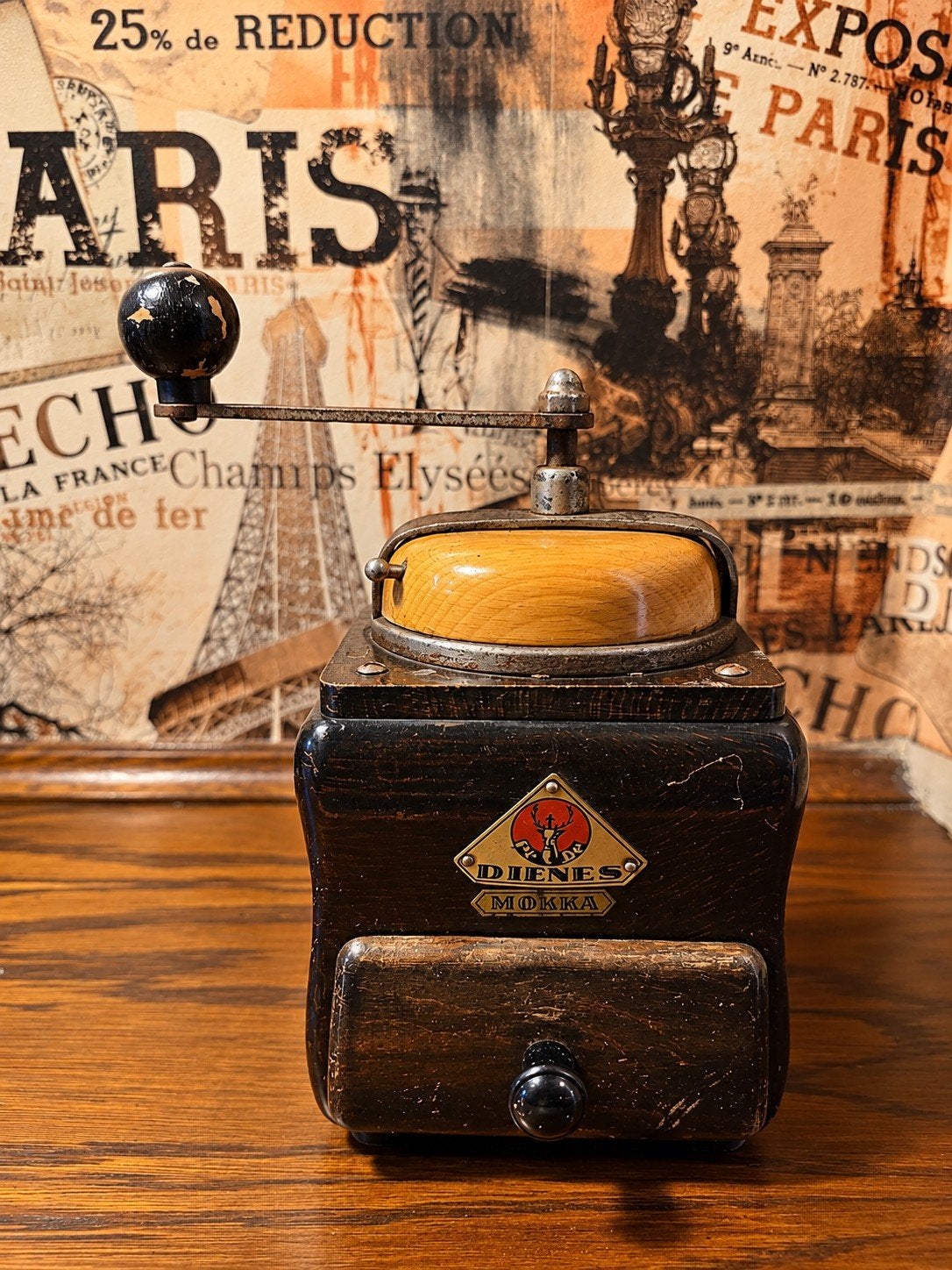 Vintage Dienes Mokka koffiemolen, Ophalen of Verzenden, Gebruikt