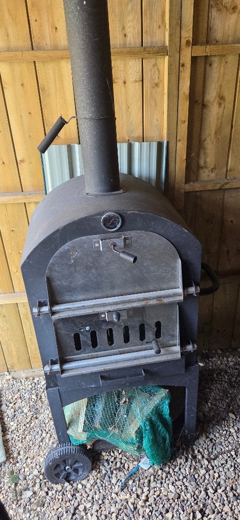 Pizza oven buiten te koop, Tuin en Terras, Houtskoolbarbecues, Ophalen, Gebruikt