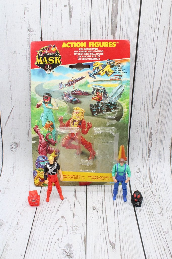 Matt Trakker & Jacques LaFleur en Card - M.A.S.K., Verzamelen, Ophalen of Verzenden, Gebruikt