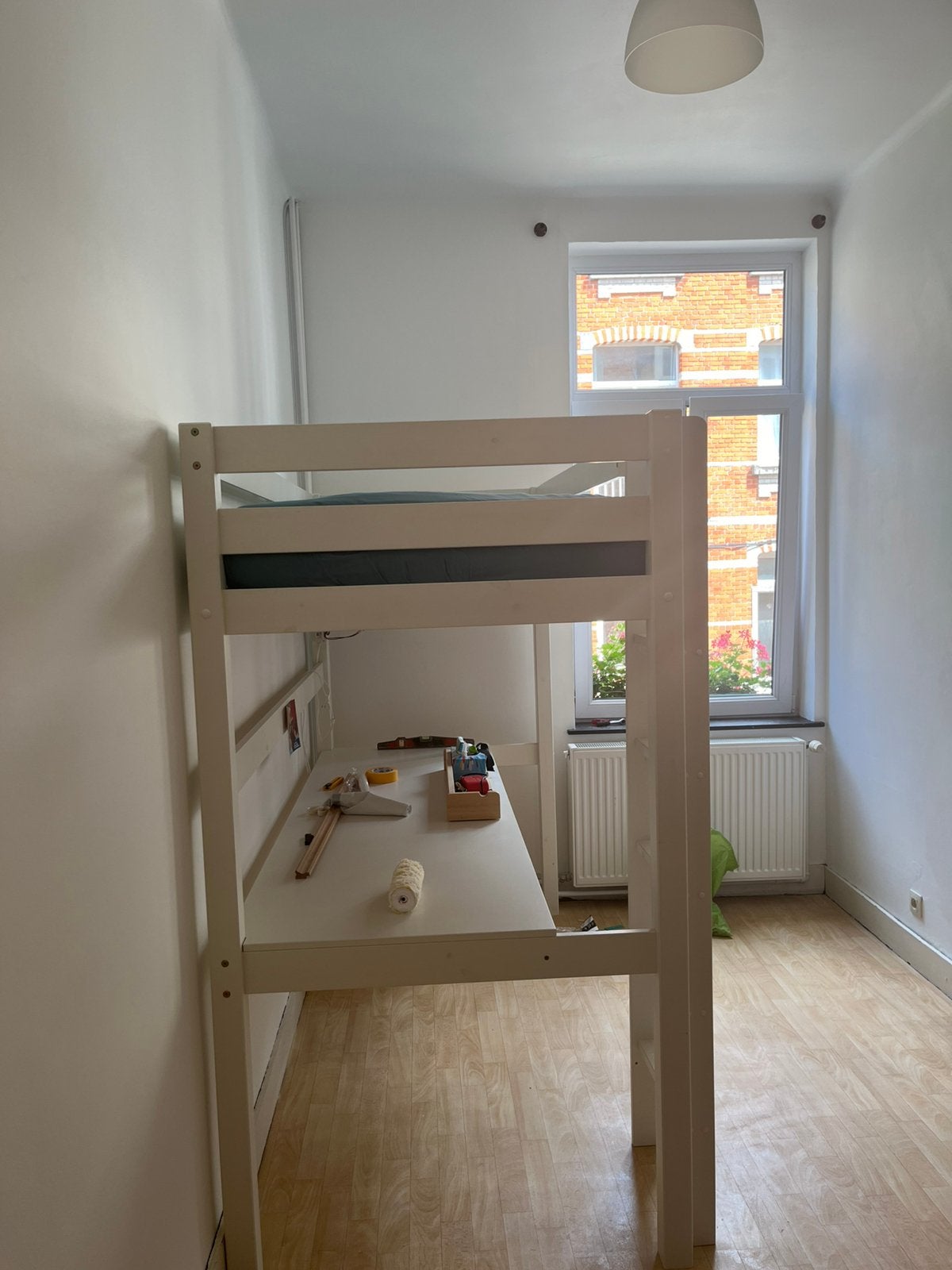 Lit en hauteur avec bureau en dessous, Maison & Meubles, 100 cm, 210 cm, Enlèvement, Lits superposés