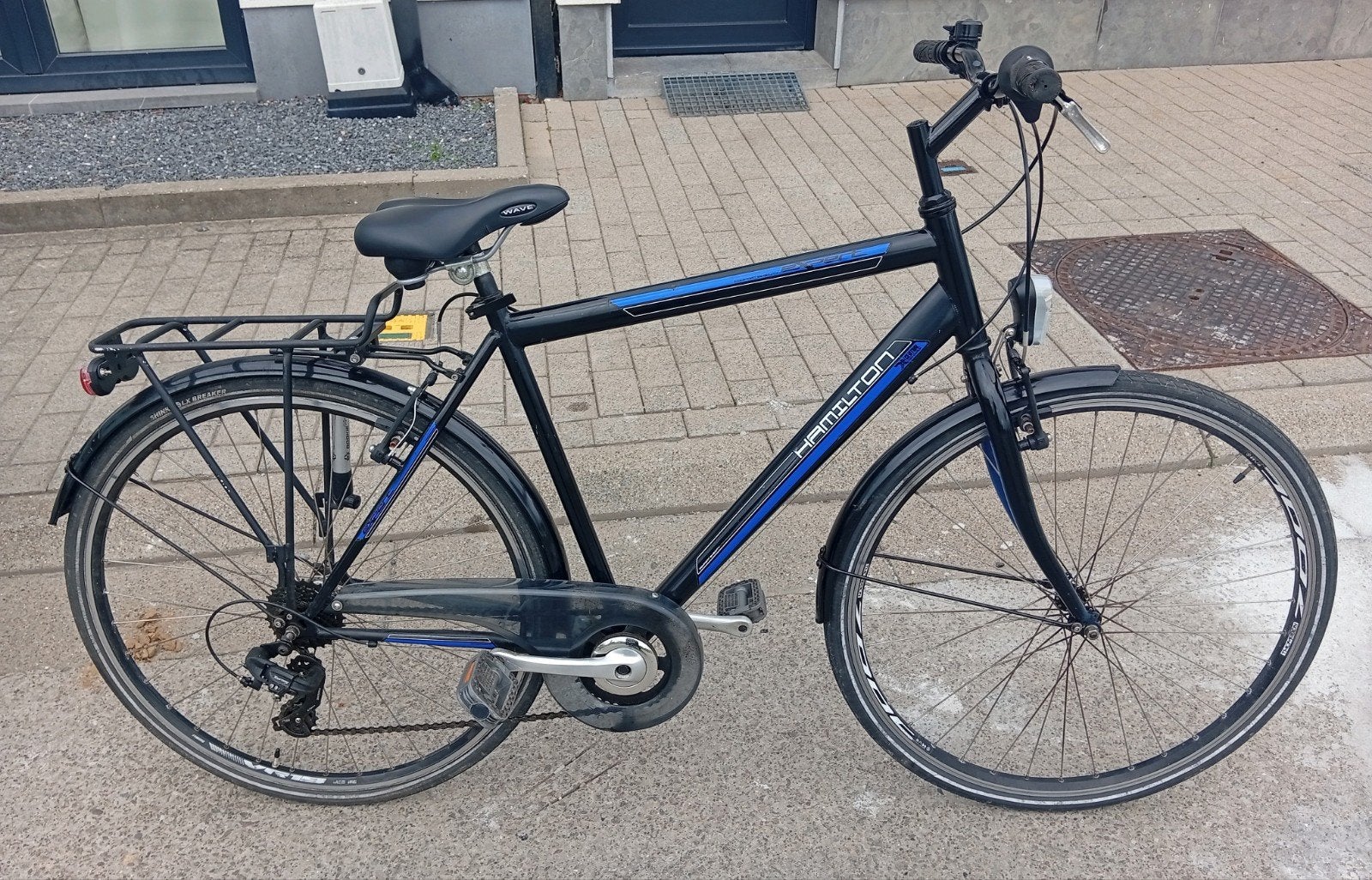 Herenfiets jongensfiets Hamilton 28inch framemaat 54cm Large, Fietsen en Brommers, Gebruikt, Velgrem, 53 tot 57 cm, Ophalen