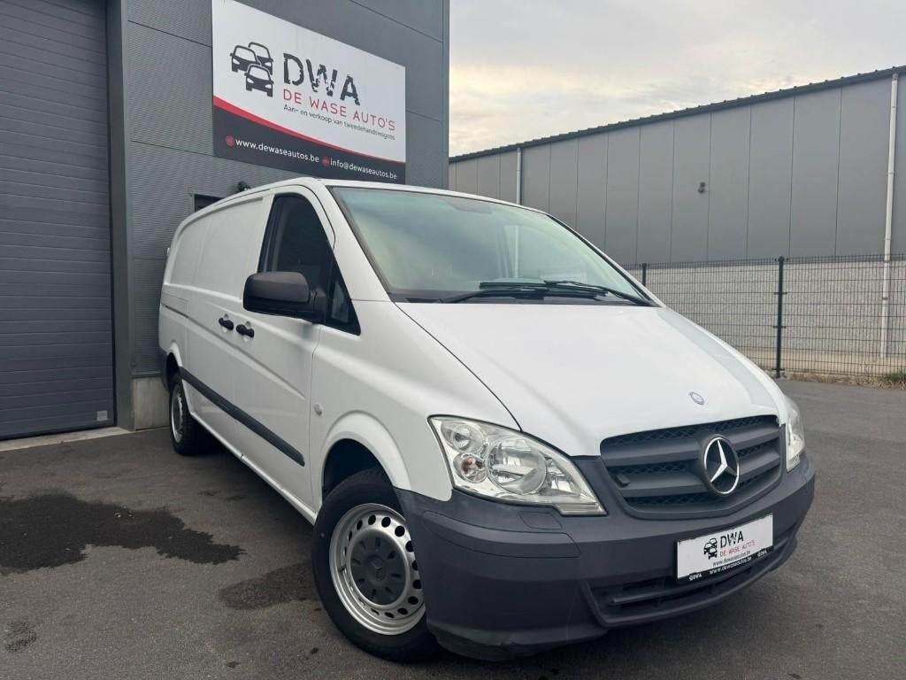 Mercedes-Benz Vito 116 2.2 CDI | Automaat | 3-zit | Euro 5, Auto's, Bestelwagens en Lichte vracht, Euro 5, Stof, Zwart, Wit