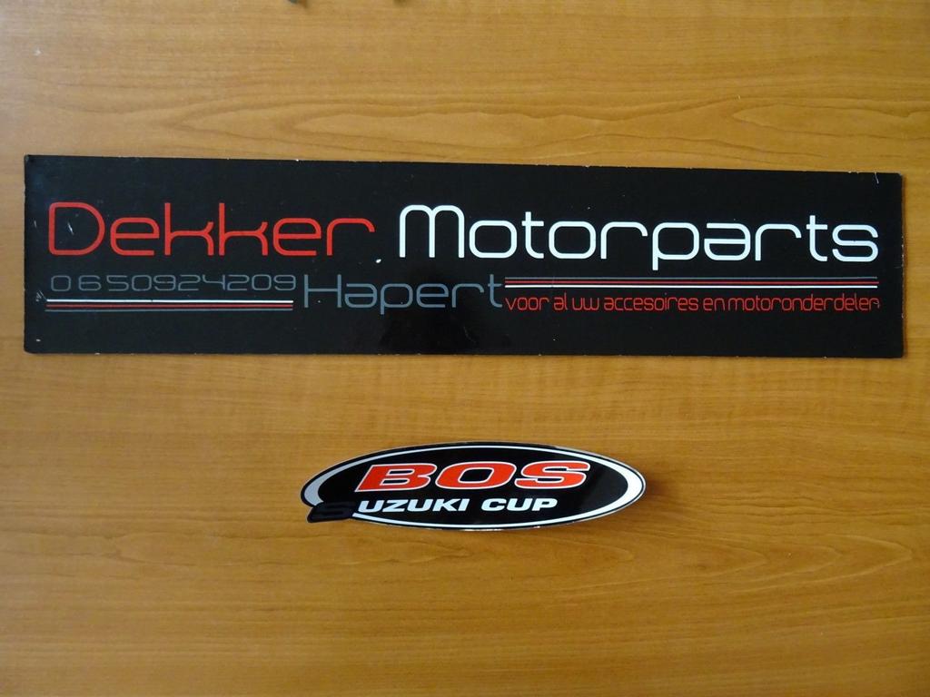 Bos Exhausts Uitlaat / Demper Sticker # Bos Suzuki Cup #, Ophalen of Verzenden, -, -, -