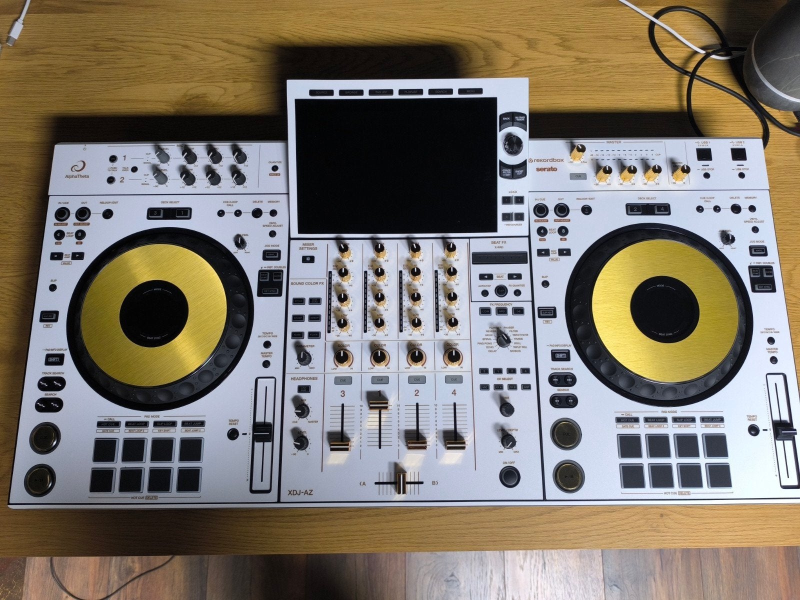XDJ-AZ Custom White / Gold + Case, Musique & Instruments, Enlèvement, Comme neuf, DJ-Set, Pioneer