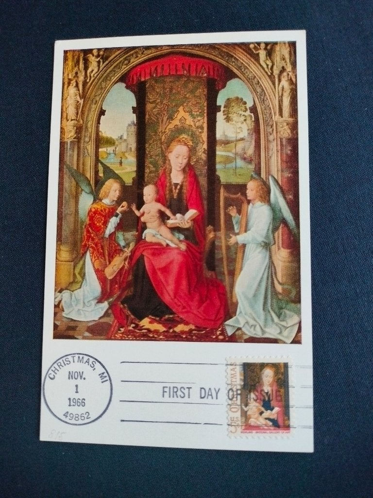 États-Unis 1966 - carte de Noël oblitéré dans Christmas, MI, Envoi, Amérique du Nord