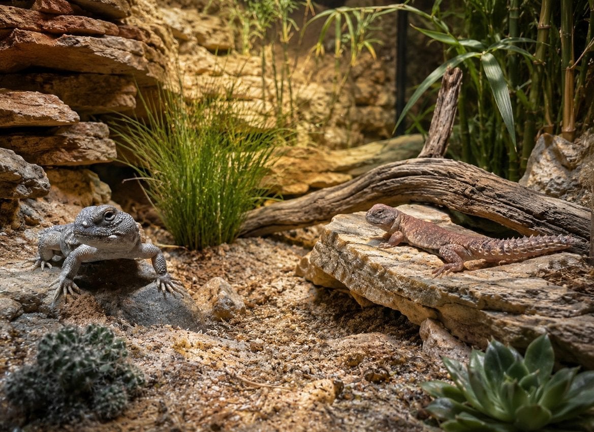 Uromastyx nigriventris flame 0.0.2, Dieren en Toebehoren, Hagedis, Tam, 0 tot 2 jaar