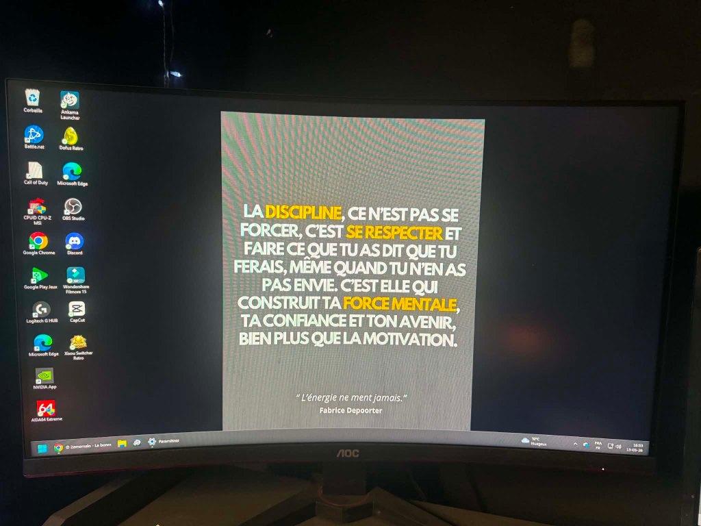 Ecran PC Gamer incurvé 32" AOC C32G42ZE - 240Hz/0,3ms, Informatique & Logiciels, Gaming, 3 à 5 ms, Autres résolutions, VA