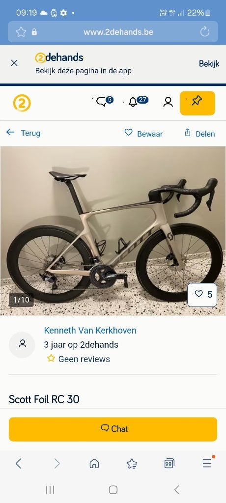 Zadelpen scott foil 350 mm, Overige typen, Ophalen of Verzenden, Zo goed als nieuw, Racefiets