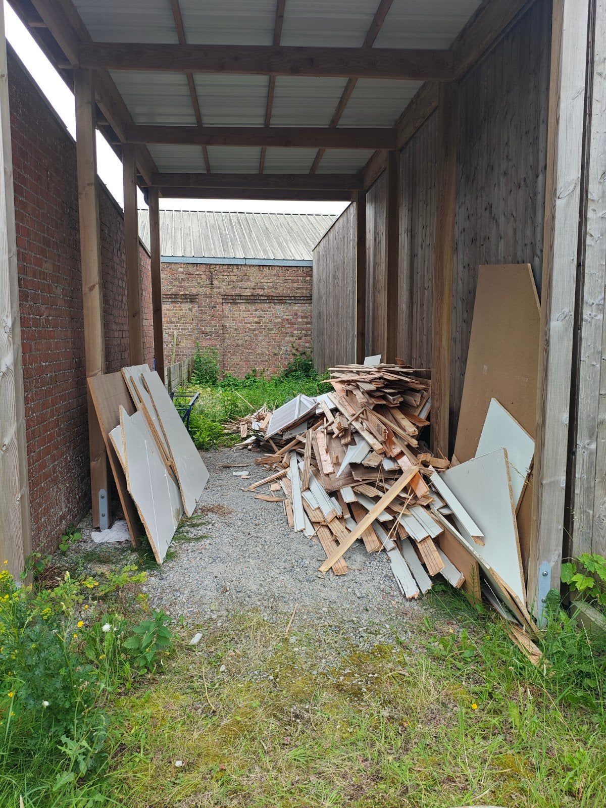 Hout gratis, Enlèvement