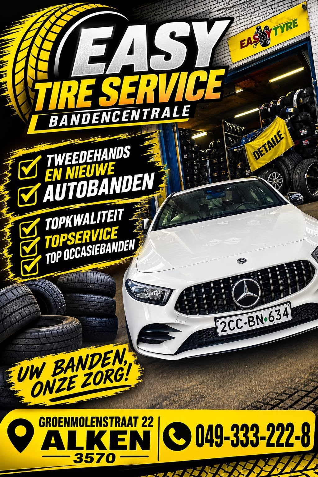 EASY TYRE SERVICE 🛞 NIEUWE & TWEEDEHANDS AUTOBANDEN SCHERPE, Ophalen of Verzenden