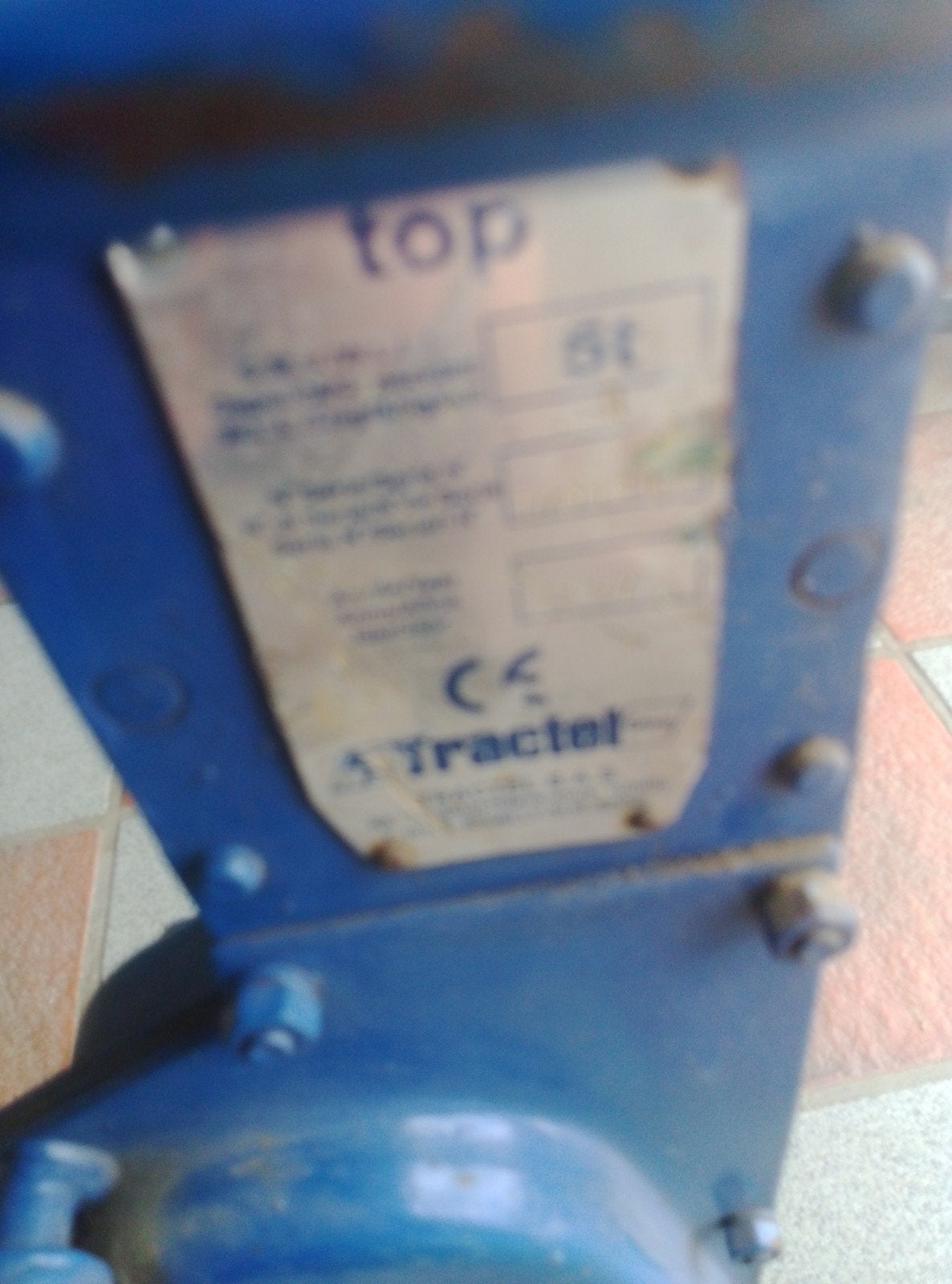 Cric pour tracteur, Enlèvement