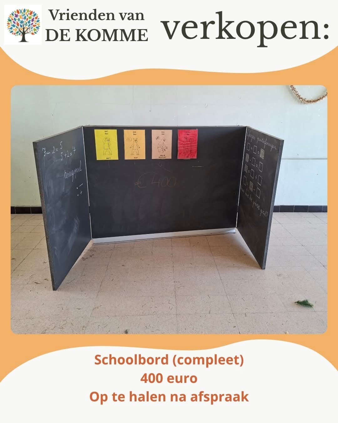Schoolbord, Ophalen
