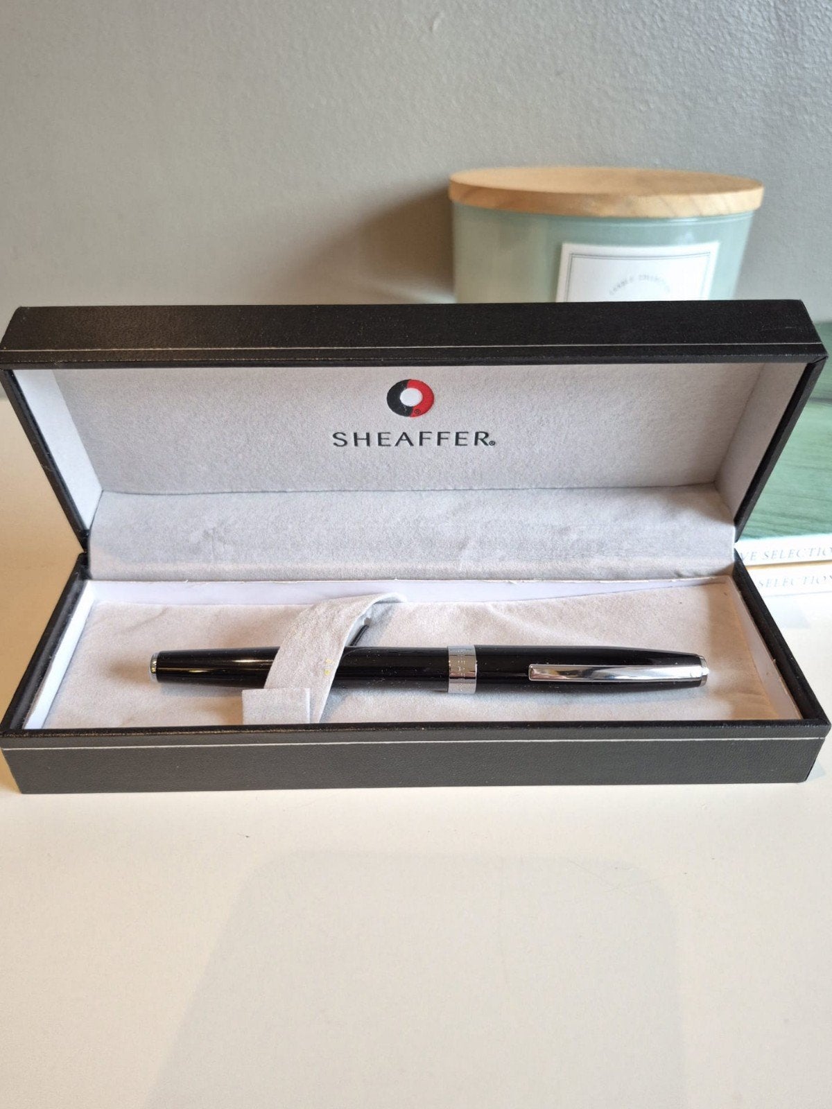 Stylo roller Sheaffer Sagaris Noir et Chrome, Collections, Enlèvement ou Envoi, Stylo, Sheaffer