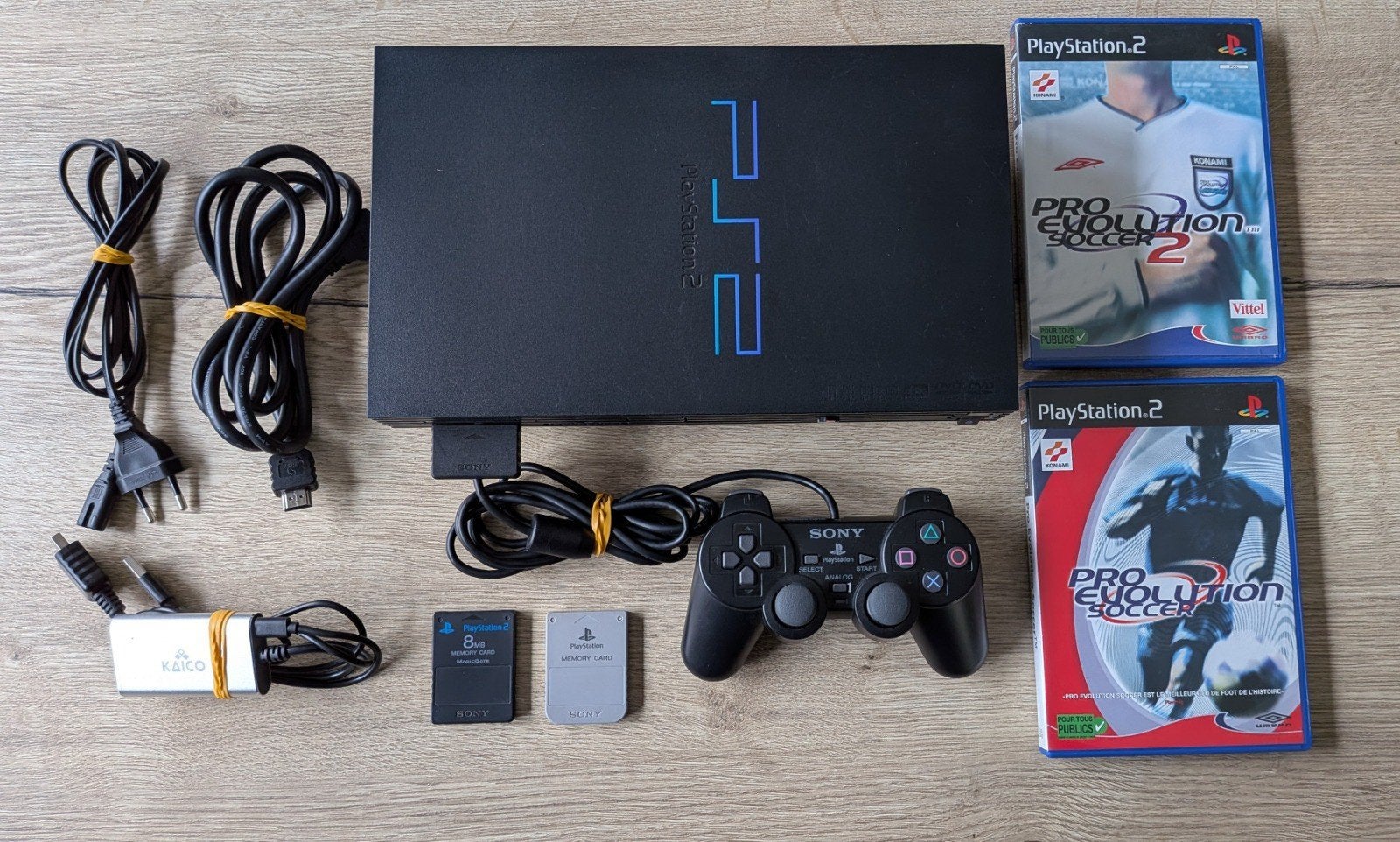 PS2 FAT CONSOLE + 2 GAMES 🕹️🕹️🕹️, Ophalen of Verzenden