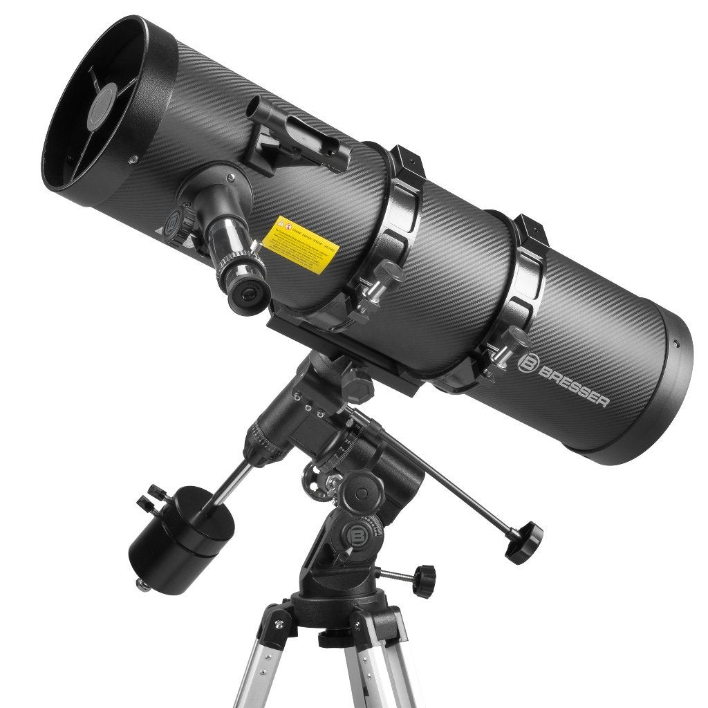 Télescope Bresser Pollux II, Enlèvement, Comme neuf, Télescope réflecteur (miroirs), Avec trépied