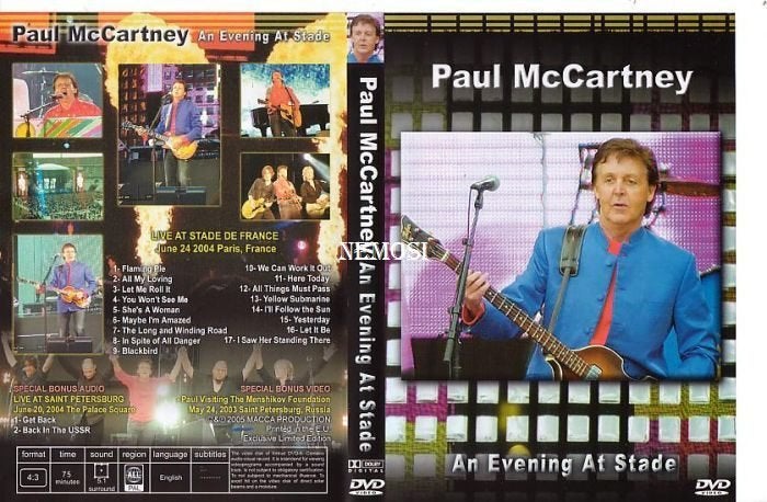 DVD - Paul McCARTNEY - AN EVENING AT STADE, Envoi, Neuf, dans son emballage, Concert