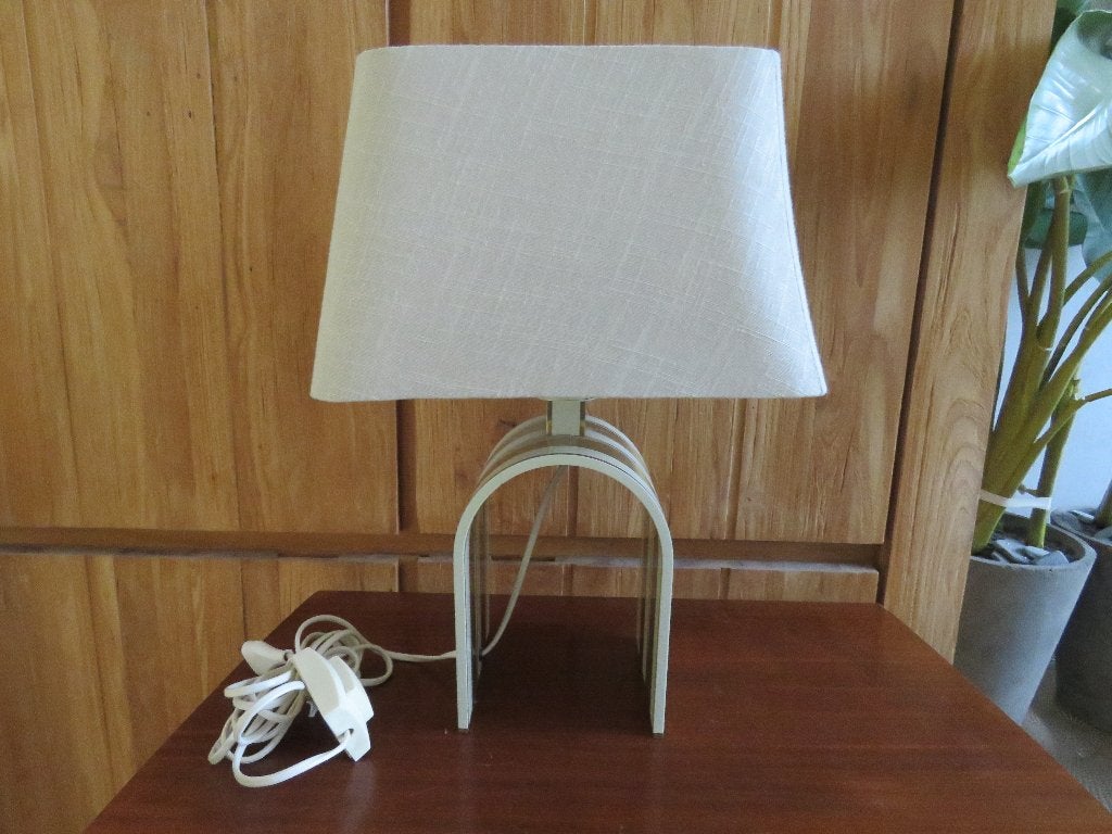 Lampe de table Romeo Rega Arch en laiton massif, Enlèvement ou Envoi