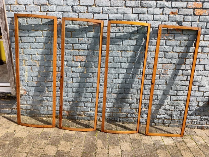 4 anciennes portes vitrées incurvées, Moins de 200 cm, Enlèvement, Utilisé, Moins de 80 cm
