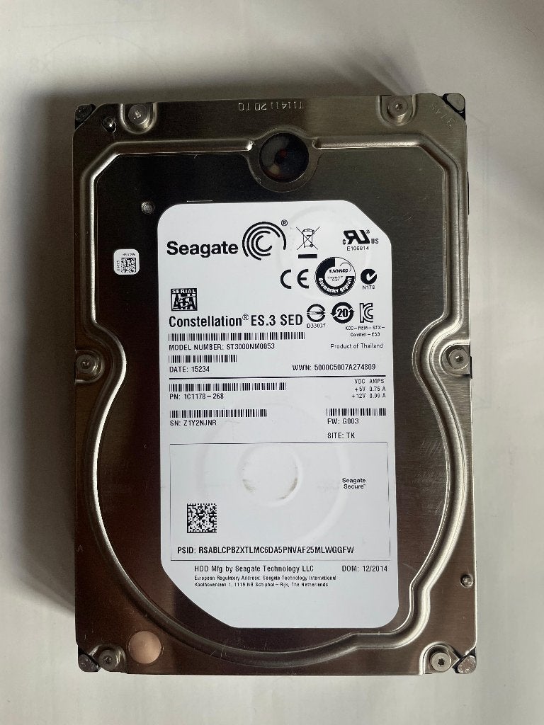Gebruikte Seagate 3TB HDD, Intern, Gebruikt, Server, Ophalen of Verzenden