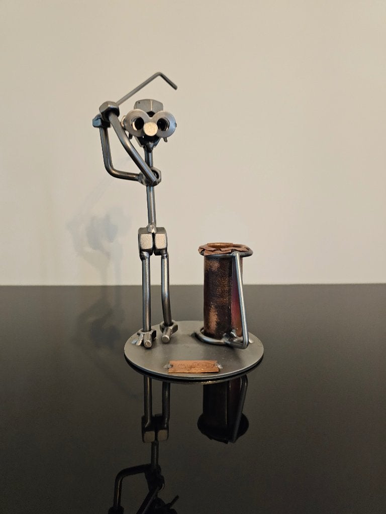 Cadeautip: Metalen beeldje -> Golf, Ophalen of Verzenden, Nieuw, Mens
