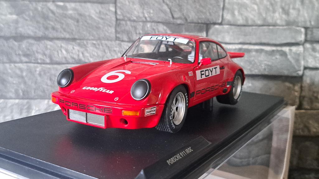 Porsche 911 IROC Daytona RED 1/18ème, Enlèvement ou Envoi, Solido, Voiture, Solido