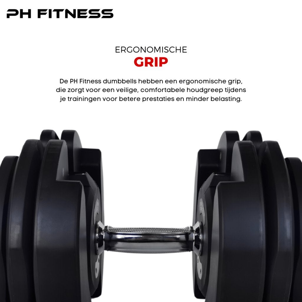 REFURBISHED DEAL PH Fitness Verstelbare Dumbbells 40KG, Sport en Fitness, Ophalen, Zo goed als nieuw, Dumbbell