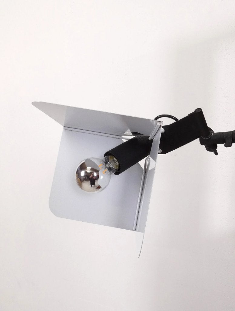 Triedro klemlampen - Joe Colombo for Stilnovo, Autres types, Enlèvement ou Envoi, Blanc, Métal