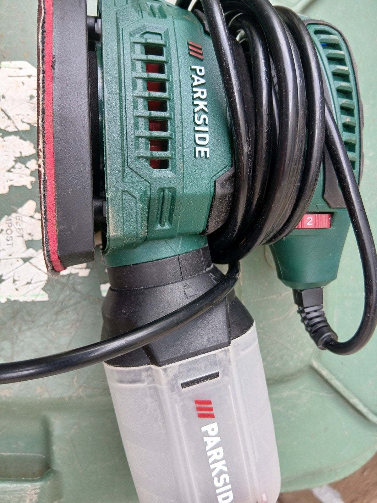 werkgerei, Bricolage & Construction, Outillage | Ponceuses, Enlèvement, Utilisé, 1200 watts ou plus, Ponceuse circulaire