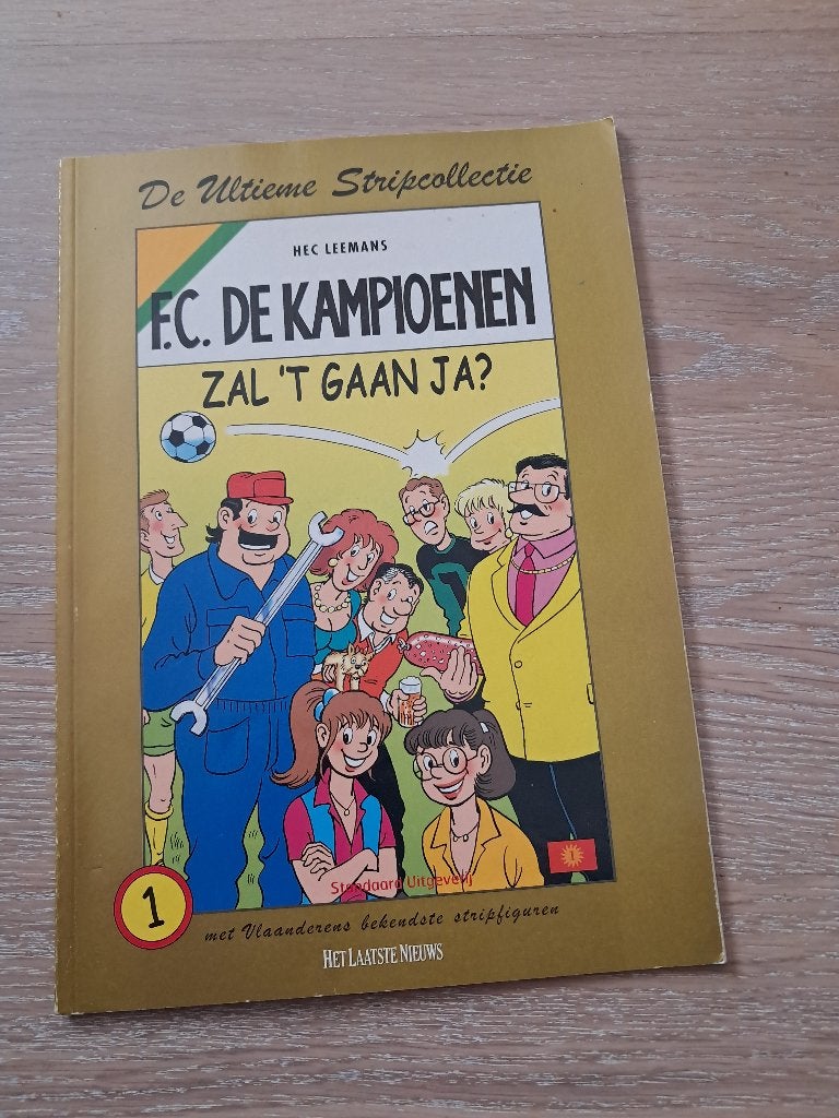 FC.De Kampioenen "Zal 't gaan ja ?, Eén stripboek, Hec Leemans, Ophalen of Verzenden, Zo goed als nieuw