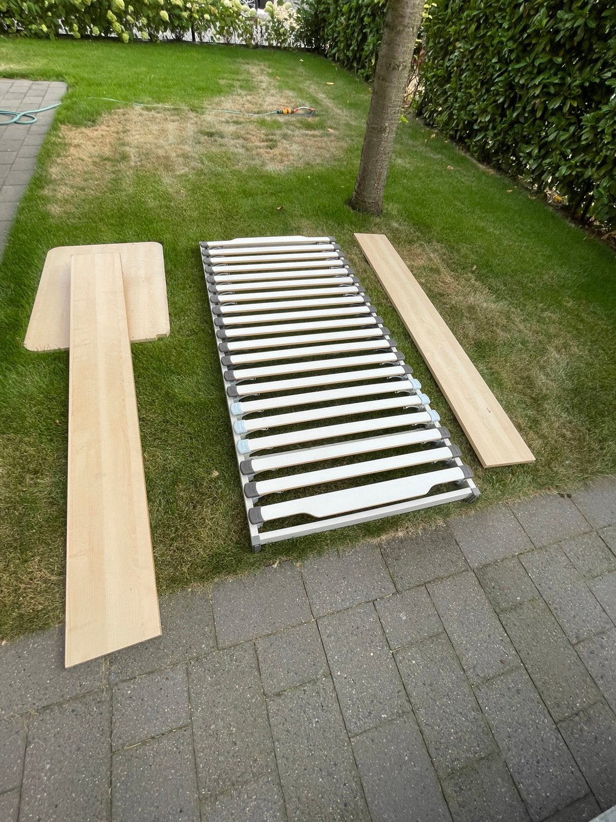 1 persoonsbed - incl lattenbodem goed merk- goede staat, Huis en Inrichting, Slaapkamer | Bedden, Ophalen, Gebruikt, Eenpersoons