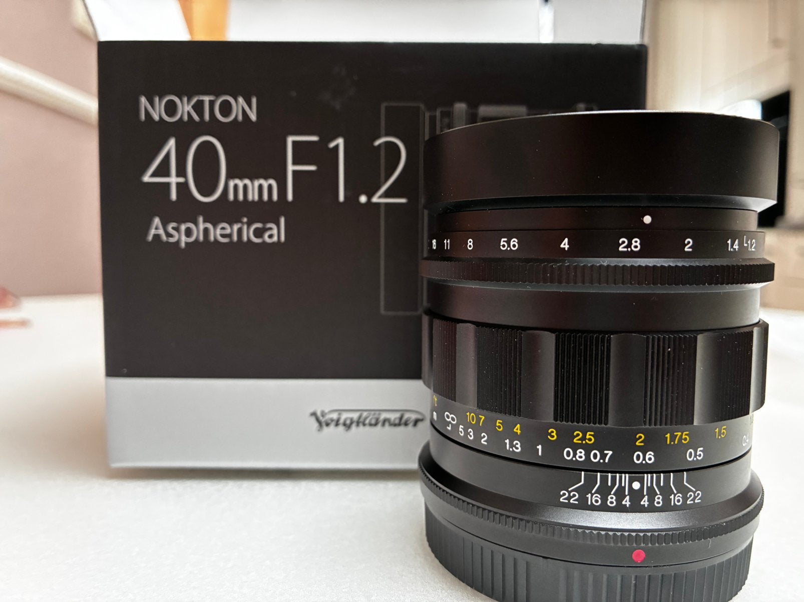 Voigtlander 40 mm nokton  1.2, Enlèvement, Nikon