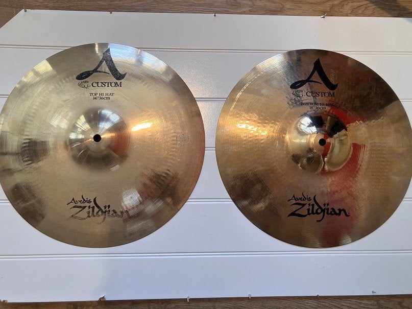 Zildjian-Avedis Hi Hat 14" A Custom - zo goed als nieuw !, Ophalen of Verzenden, Zo goed als nieuw, Overige merken