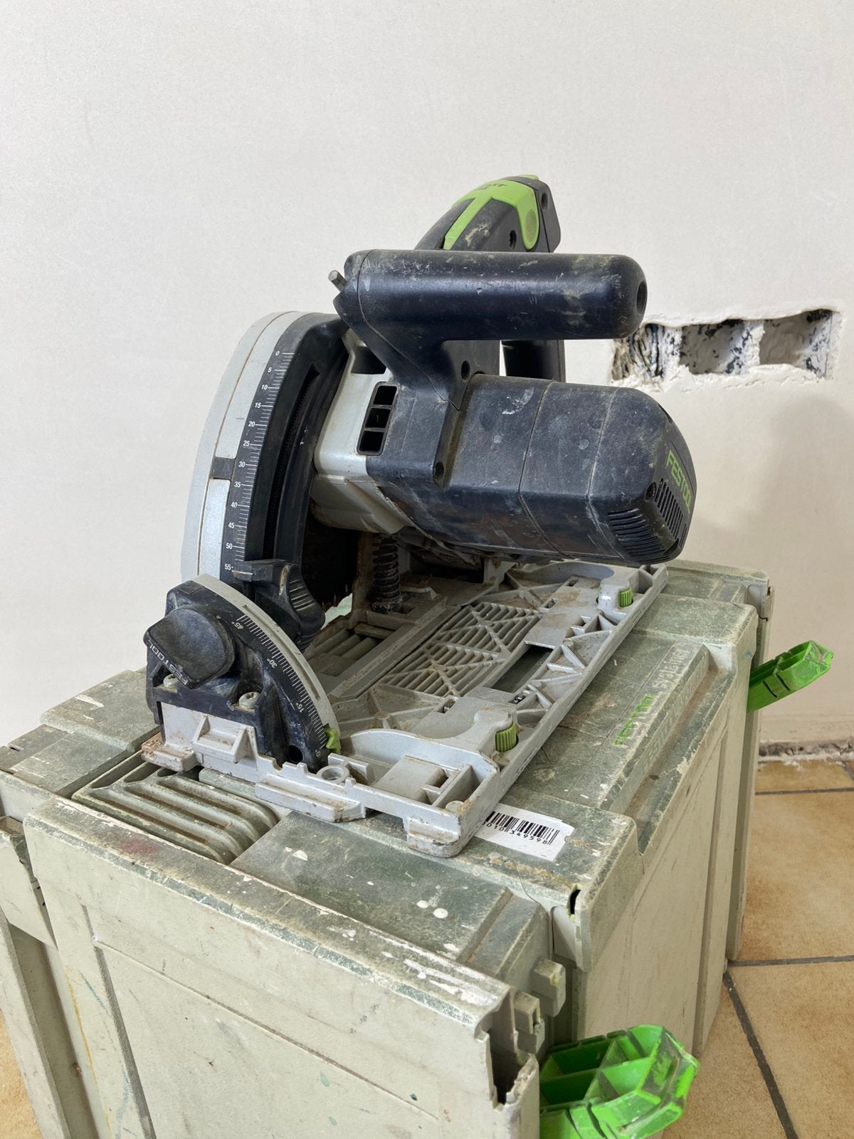 Festool TS 55, Doe-het-zelf en Bouw, Gereedschap | Zaagmachines, Ophalen, Gebruikt, Invalzaag, 600 tot 1200 watt