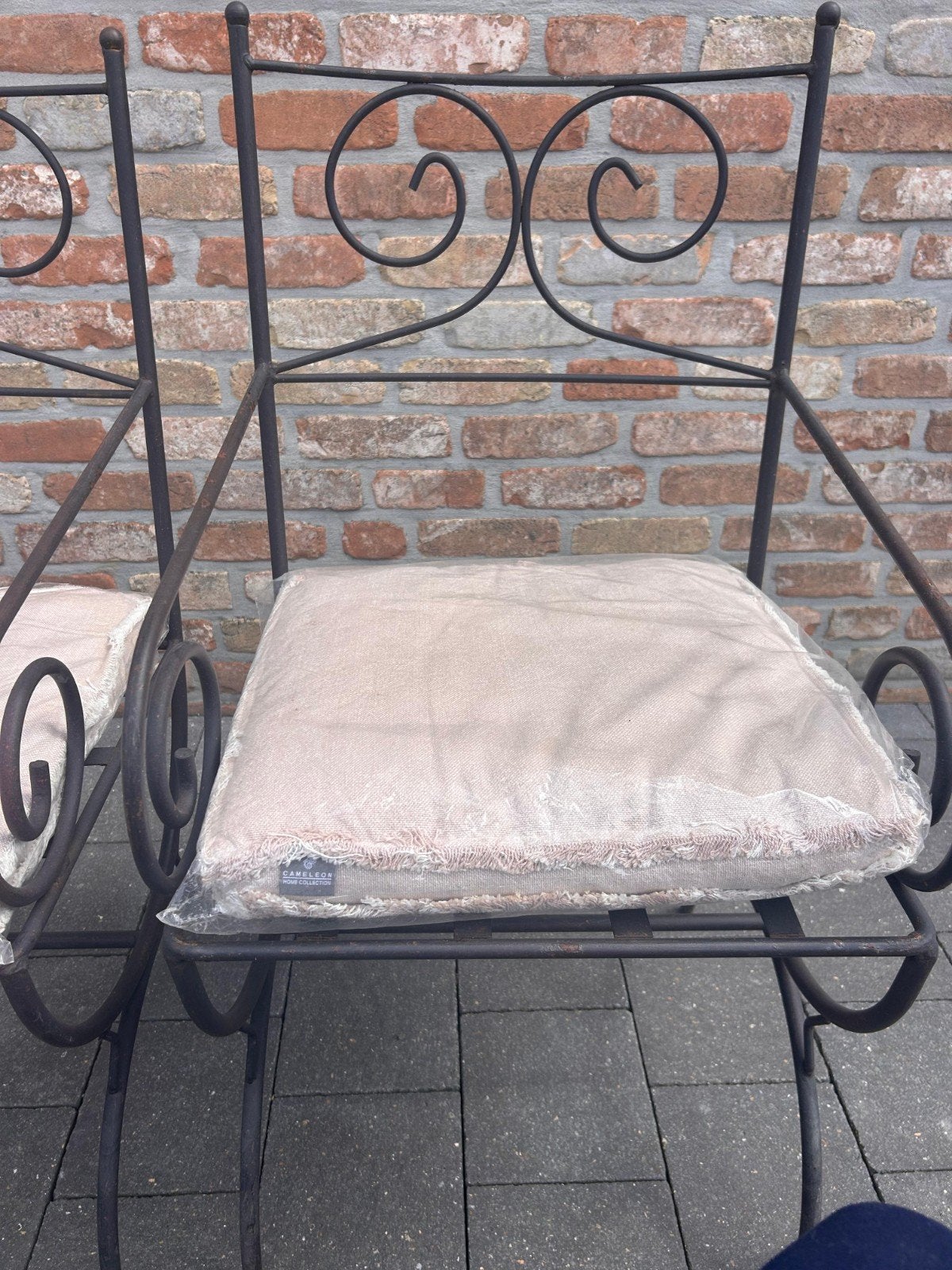 Ensemble de chaises en fer forgé, Jardin & Terrasse, Chaises de jardin, Plastique, Enlèvement