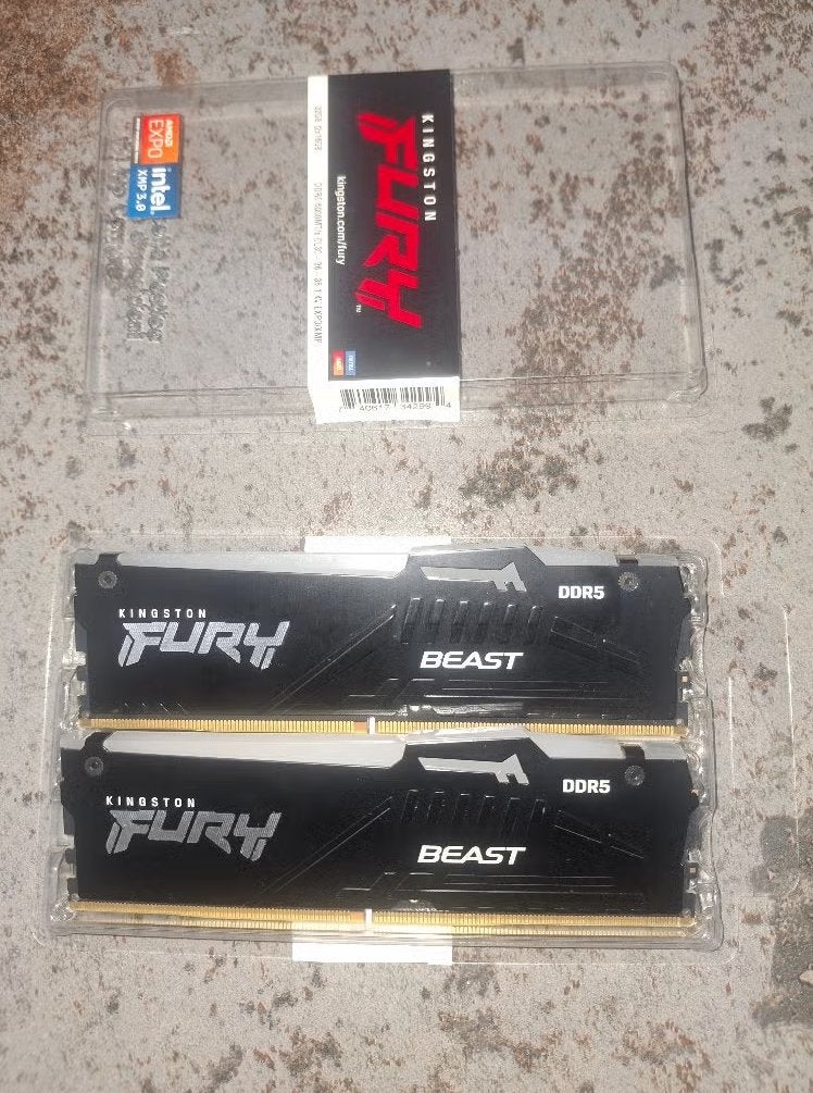 DDR5 ram-kit van 16 g 6000 MHz, Computers en Software, RAM geheugen, Zo goed als nieuw, Desktop, 16 GB, DDR5, Ophalen