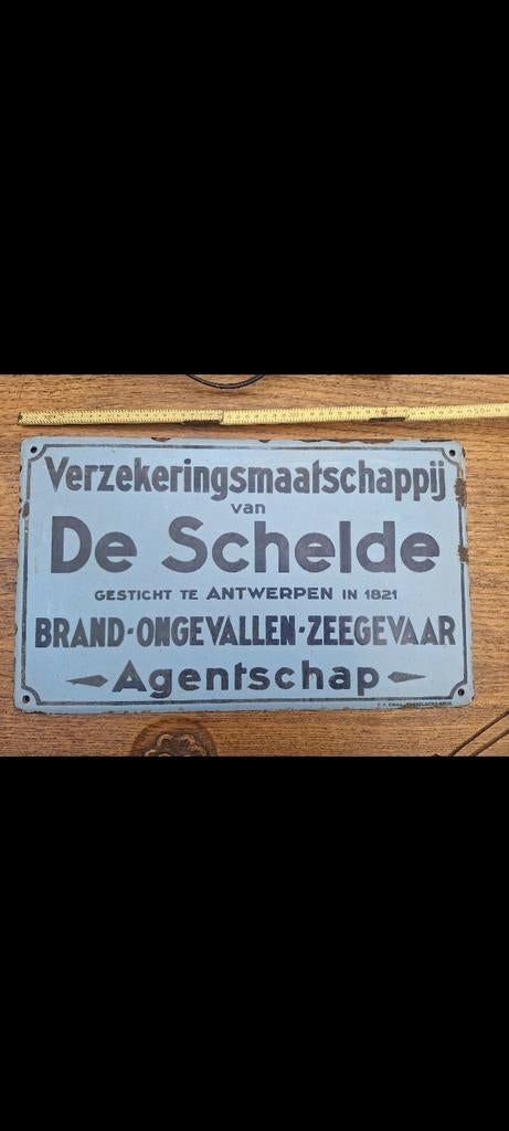Emaille bord, Huis en Inrichting, Woonaccessoires | Tekstborden en Spreuken, Ophalen of Verzenden